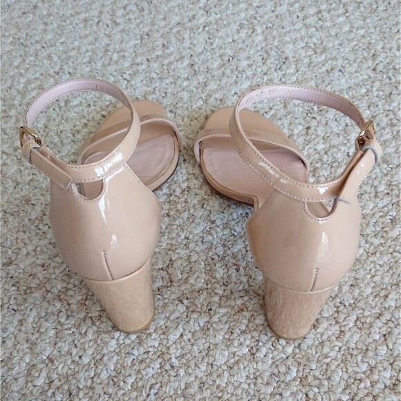 Stuart Weitzman Nudist Block 75MM patent Leather Sandals size 39.5 M - Picture 5 of 12